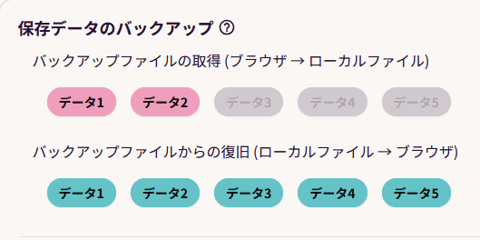 外部入出力タブの登録画面